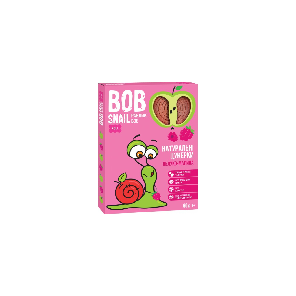Przekąska jabłko-malina ”BobSnail” 60g