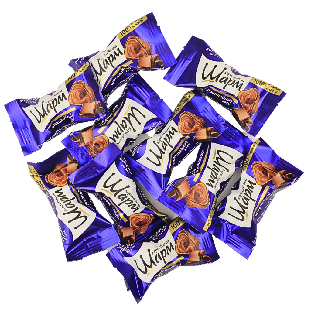 Cukierki z nadzieniem czekoladowym “Royal Charm” (100g) luz