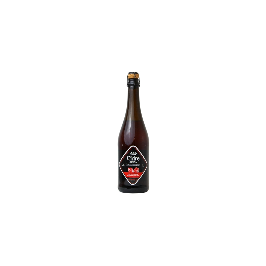 Cydr jabłkowy z truskawką but. “Royal Cidre” 700ml