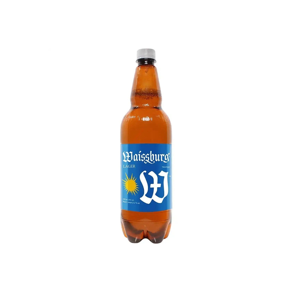 Piwo jasne filtrowane Lager 4,7% “Waissburg” PET 1l