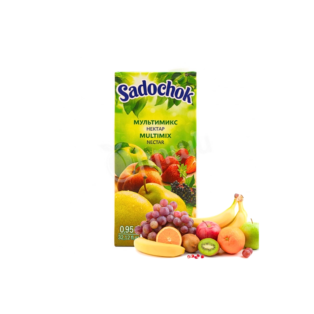 Nektar owocowo-jagodowy z miąższem Multimix “Sadochok” 950ml
