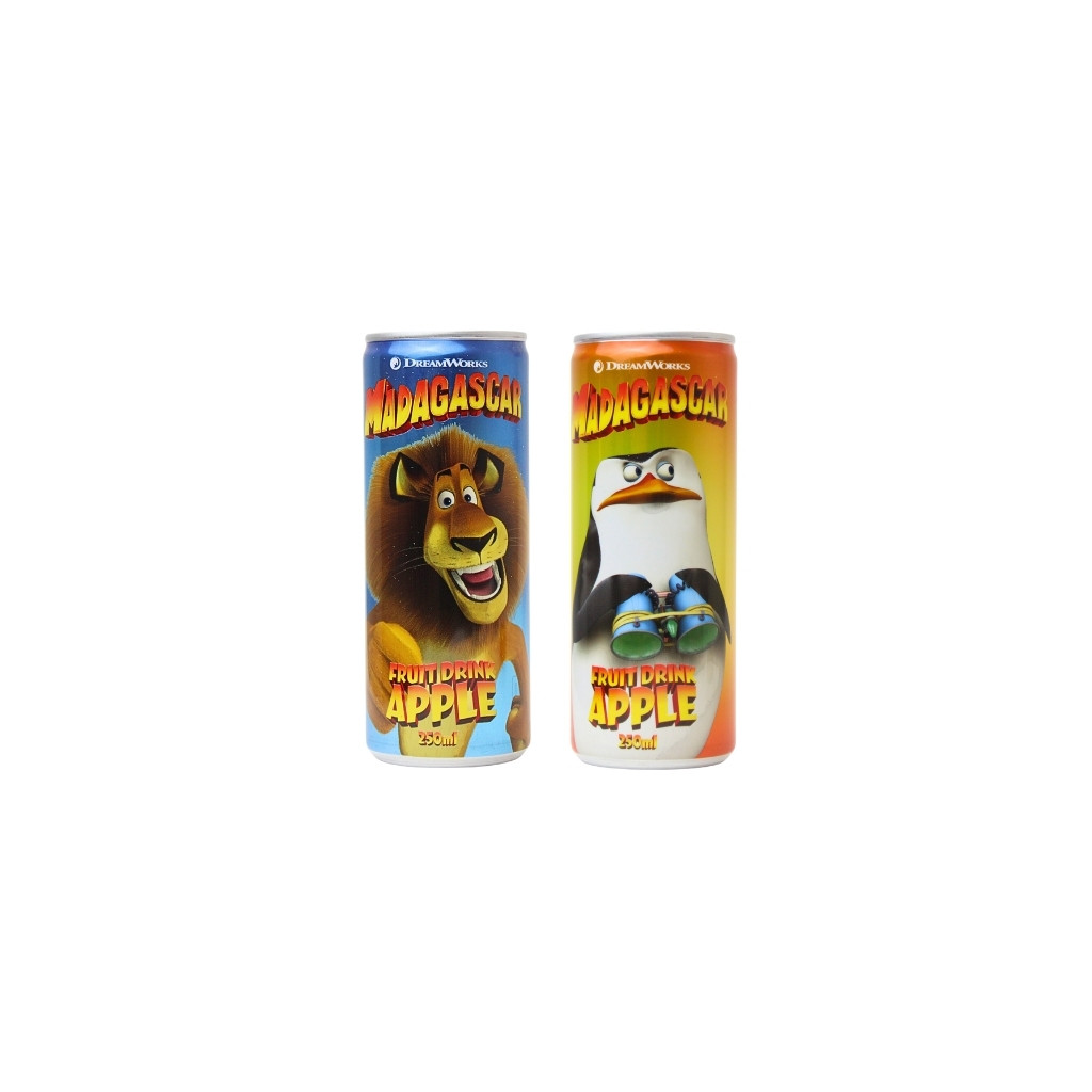 Napój gazowany o smaku jabłka “Madagascar ” puszka 250ml