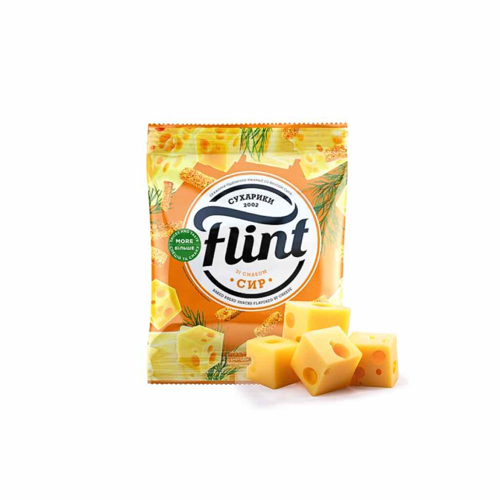 Sucharki pszenno-żytnie o smaku sera “Flint” 70g