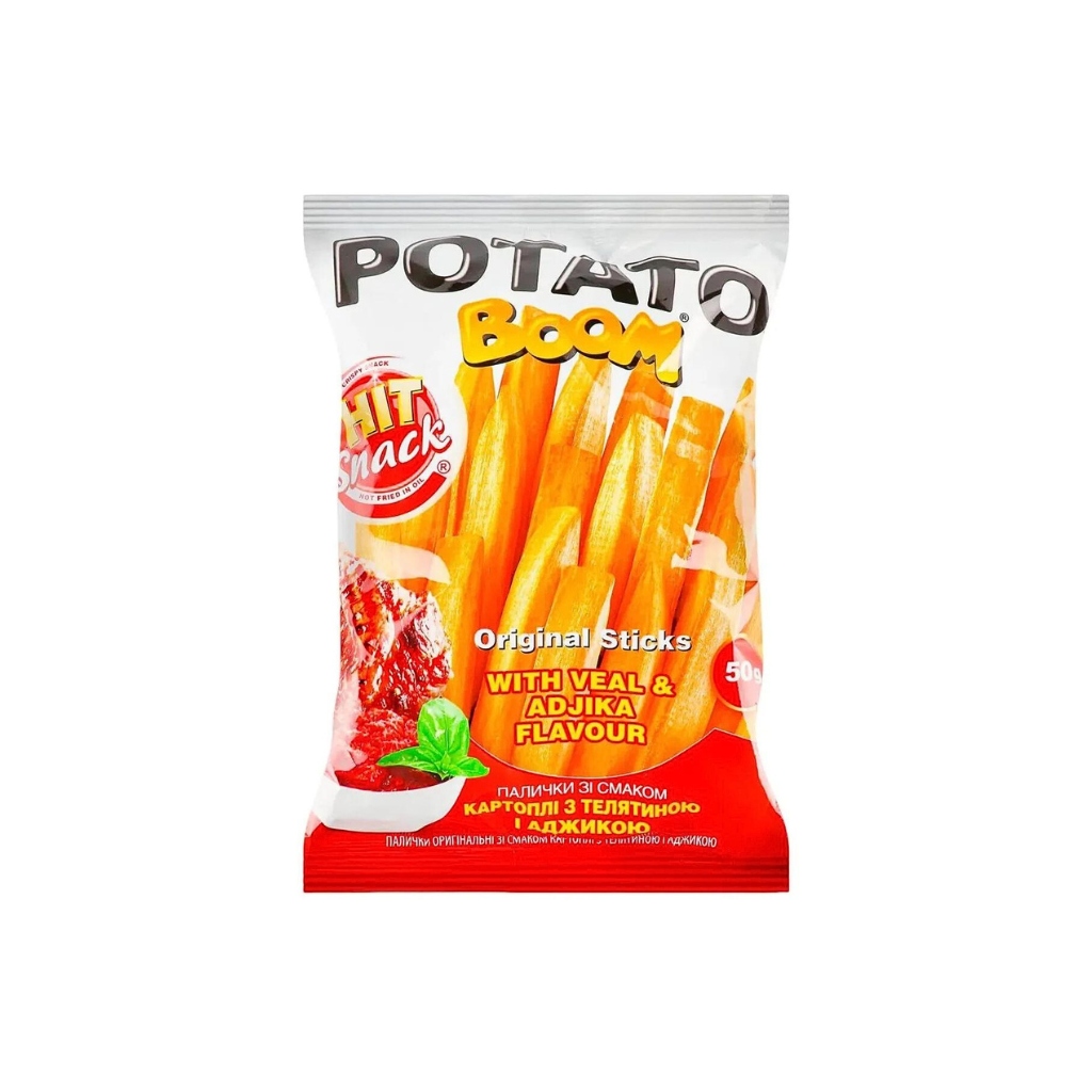 Pałuszki o smaku ziemniaków z cielęciną i adżyką “Potato boom Złote Ziarno” 25g