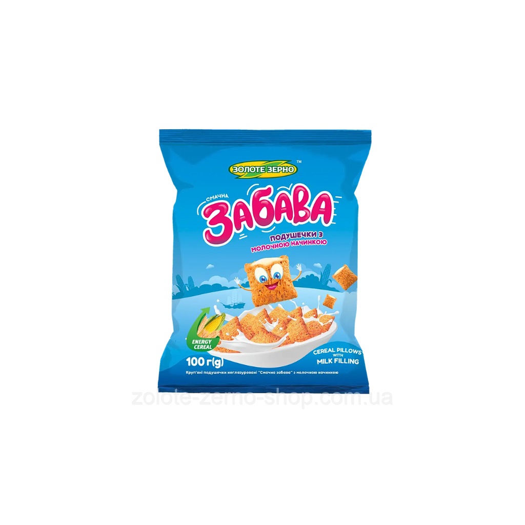 Płatki zbożowe z nadzieniem mlecznym “Smaczna zabawa Złote Ziarno” 100g