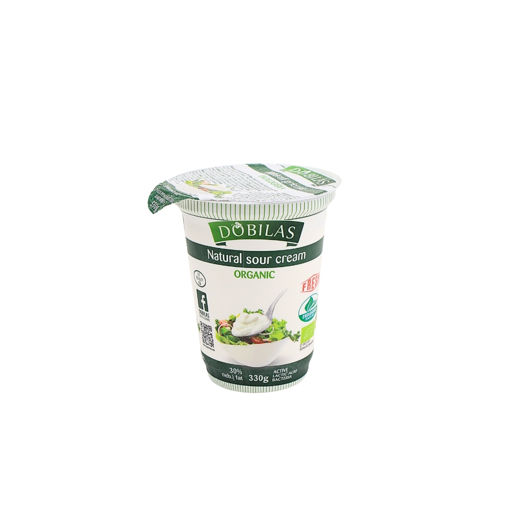 Śmietana ekologiczna “Dobilas” 330g
