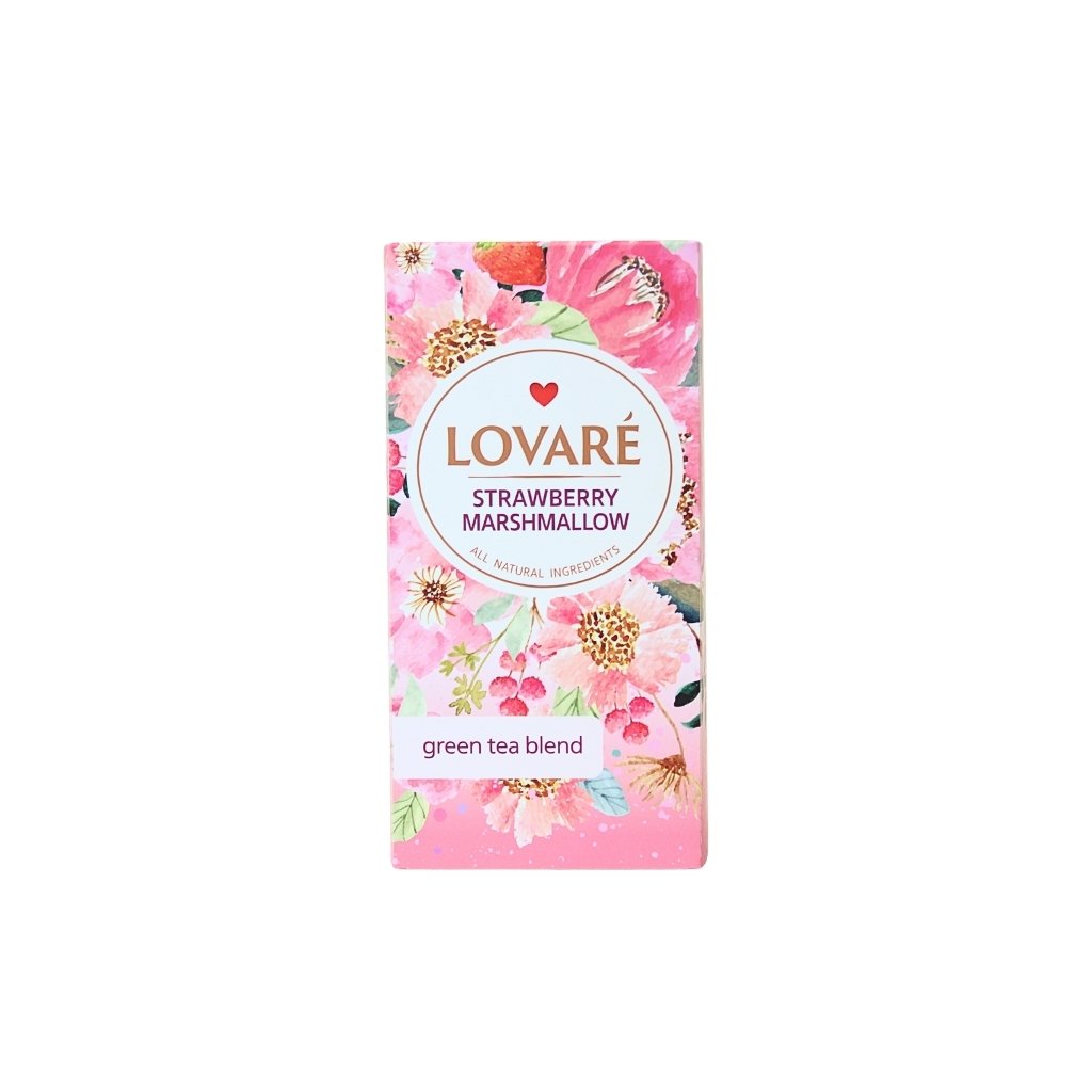 Herbata zielona Strawberry Marshmallow “Lovare” 1,5gx24t