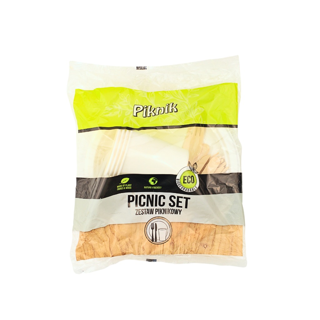 Zestaw naczyn na 4 osoby Eko “Piknik”