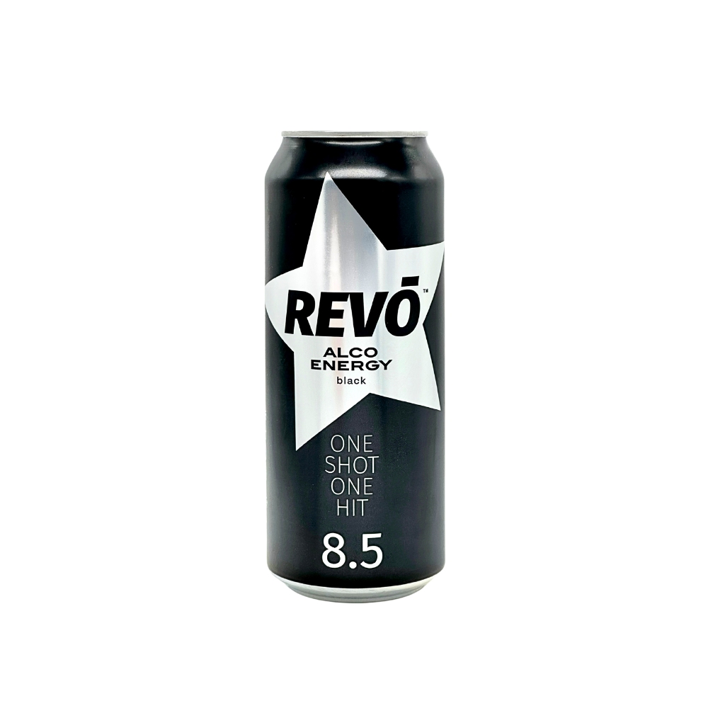 Napój energetyczny alkoholowy czarna porzeczka “Revo” 500ml