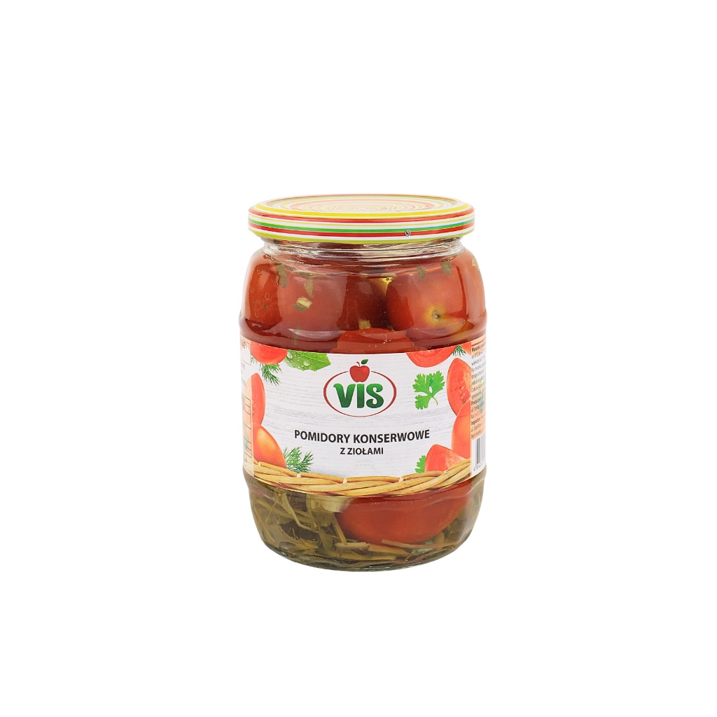Pomidory konserwowe z ziolami “VIS” 670g