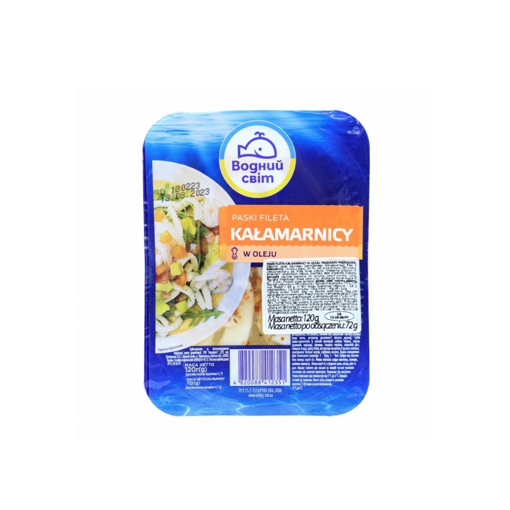 Kałamarnica w oleju “Wodny mir” 120g