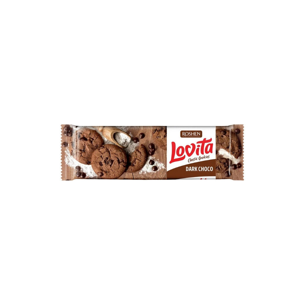 Ciasteczka o smaku czekoladowym Choco Drops “Lovita” 150g Ciasteczka o smaku czekoladowym Choco Drops “Lovita” 150g