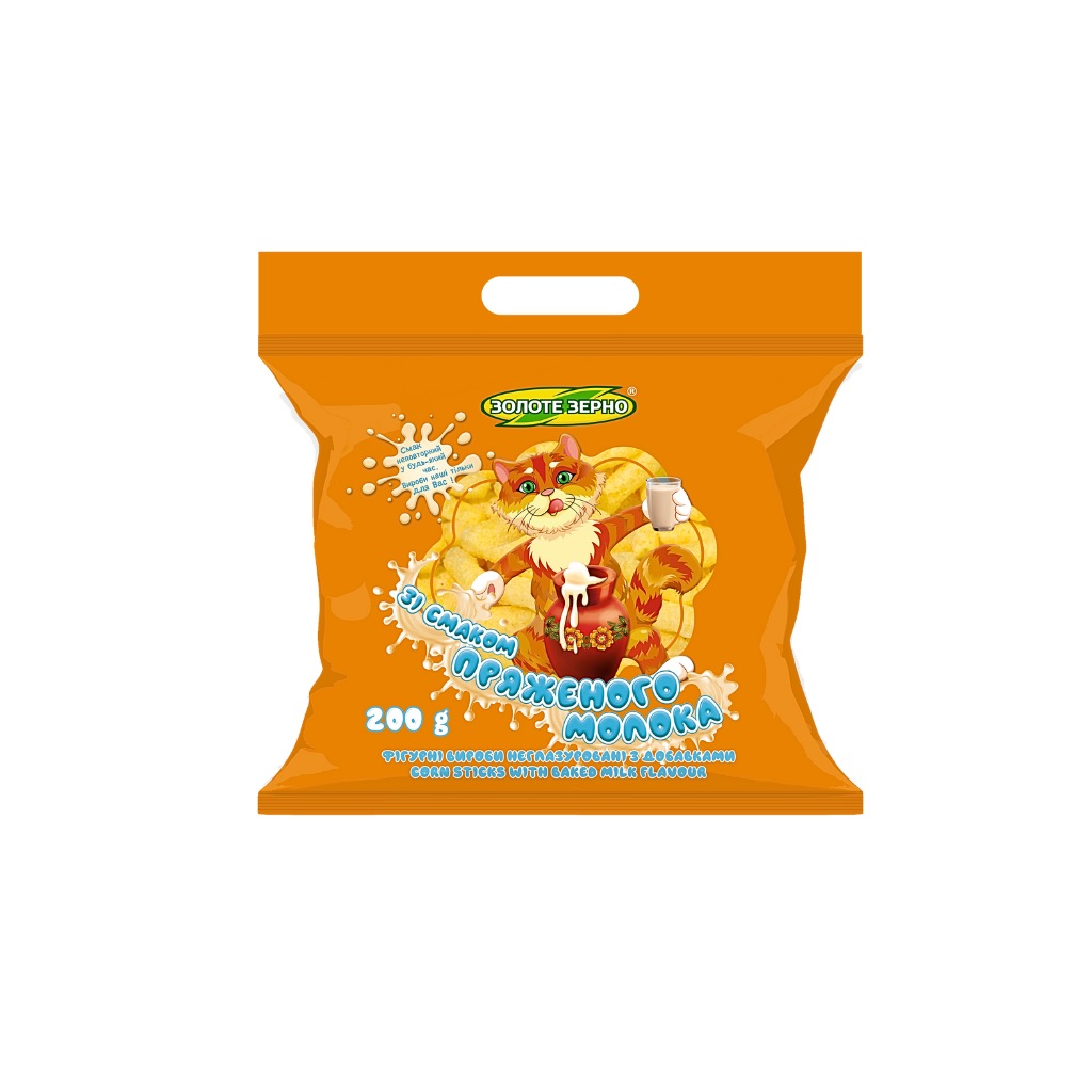 Paluszki kukurydziane o smaku pieczonego mleka “Złote Ziarno” 200g