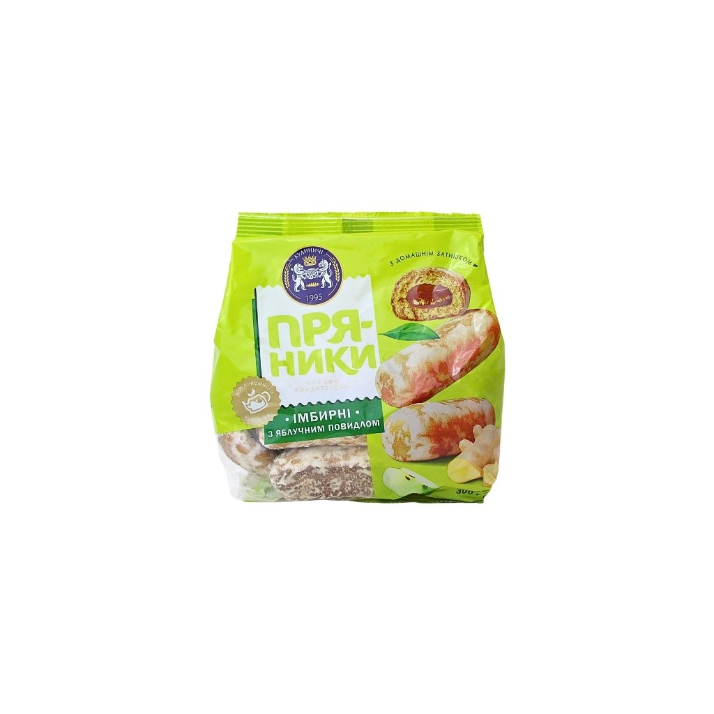 Pierniki imbirowe z nadzieniem jabłkowym “Kulinichi” 300g