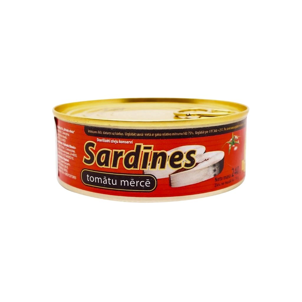 Sardynki w sosie pomidorowym “Brivais vilnis” 240g