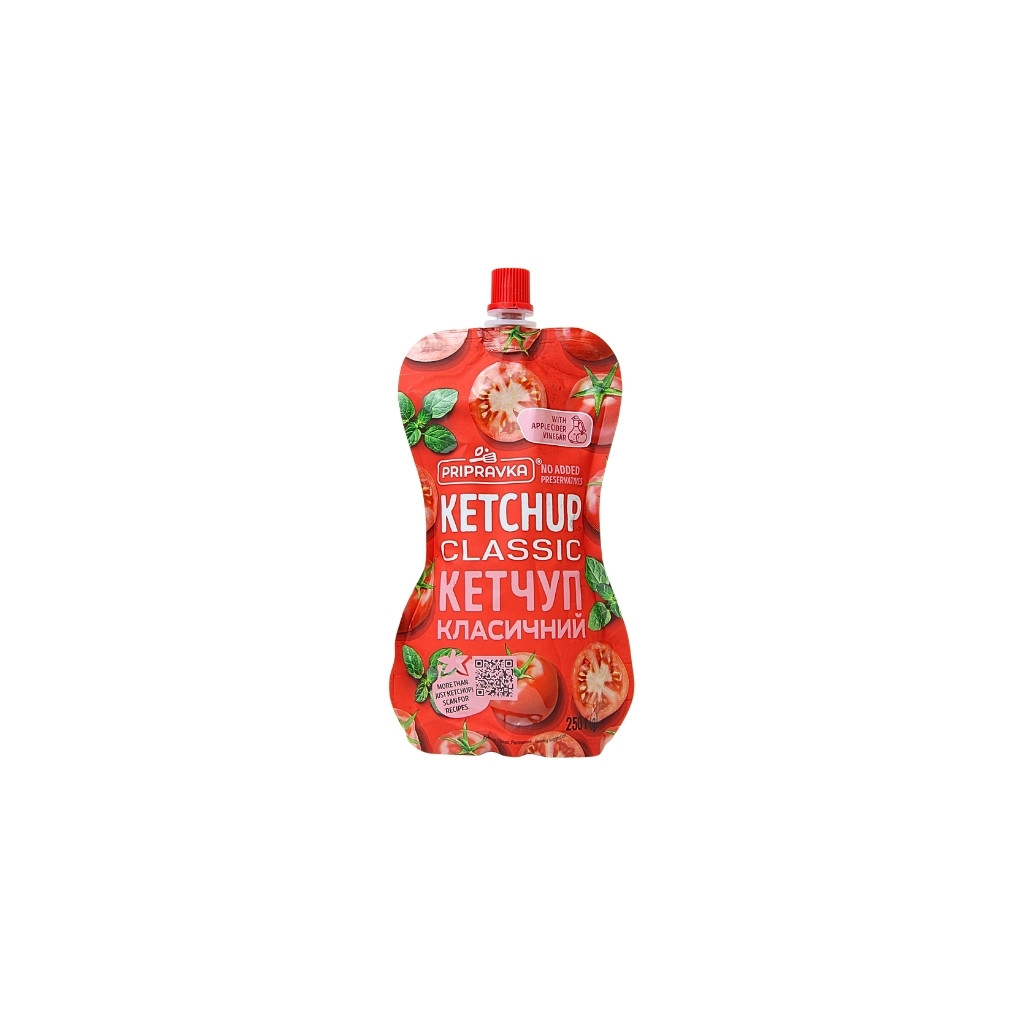 Ketchup pasteryzowany “Klasyczny” doypack 250g
