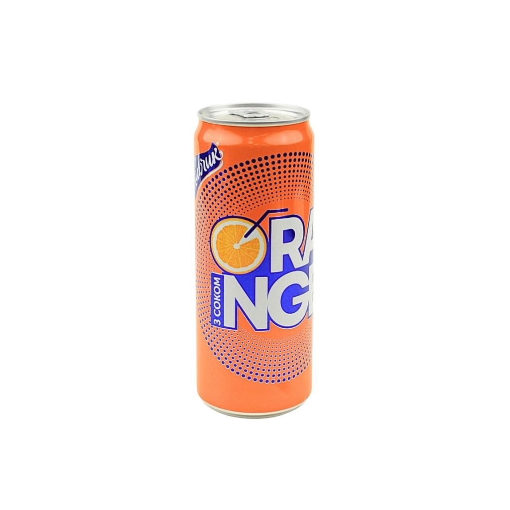 Napój gazowany bezalkoholowy Orange “Żywczyk” puszka 330ml