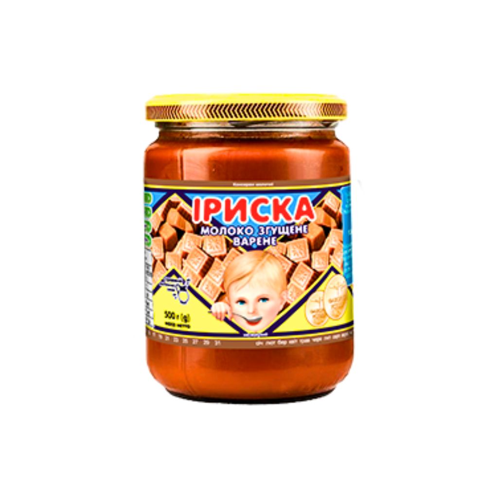 Mleko skondensowane gotowane Iryska 0% “PMK” szkło 500g