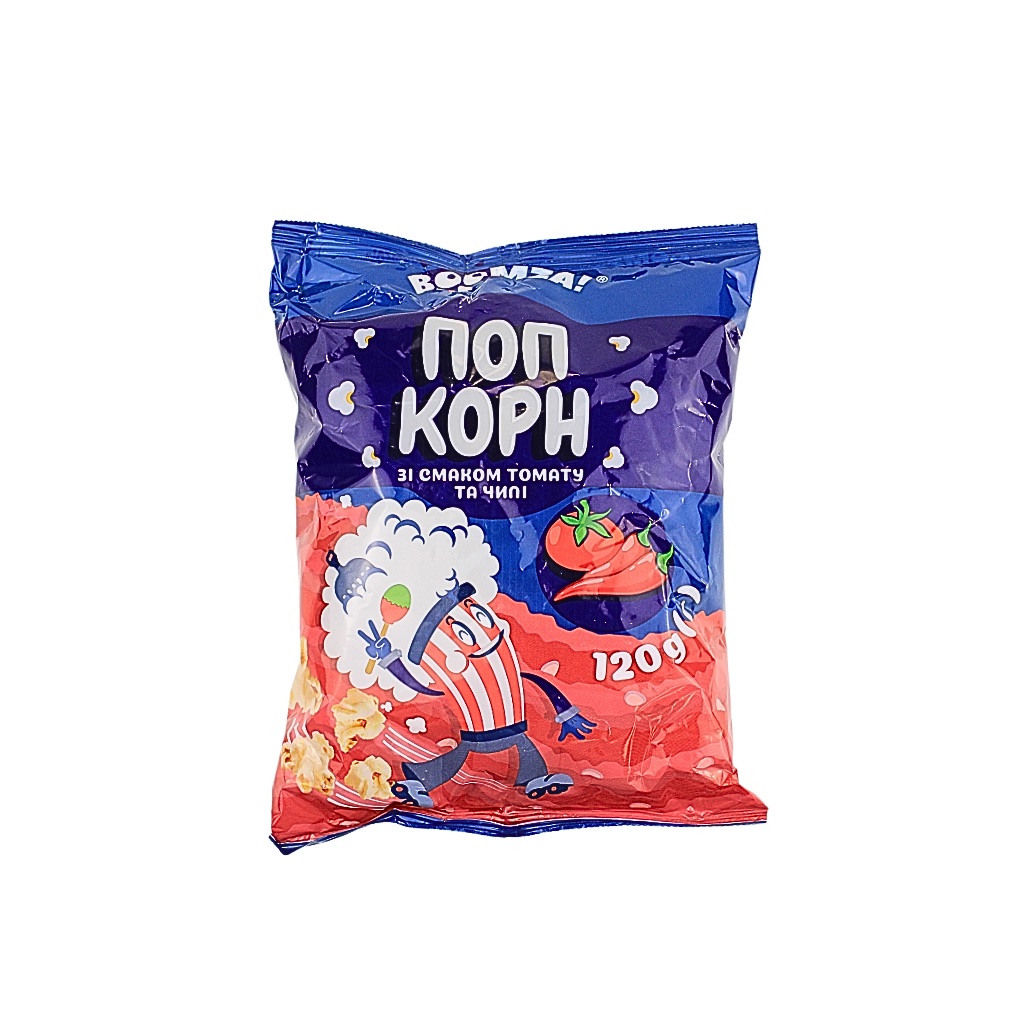 Popcorn pomidorowy z chilli “Boomza” 120g