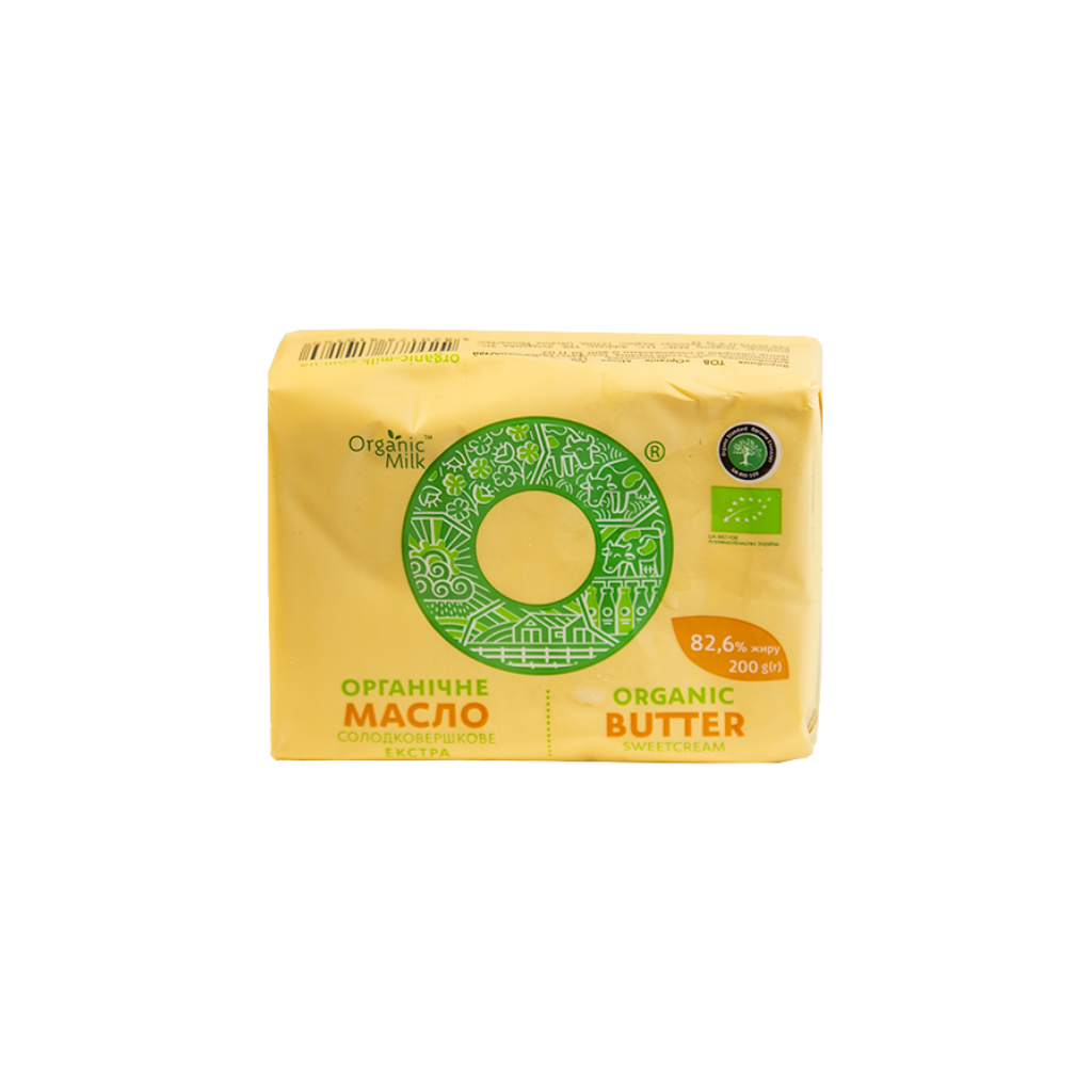 Masło ekstra organiczne 82,6% “Organic milk” 200g