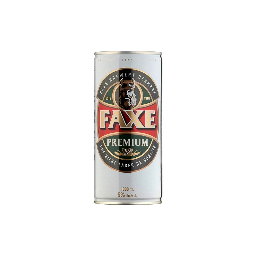 Piwo  Premium Lager “Faxe” puszka 1l