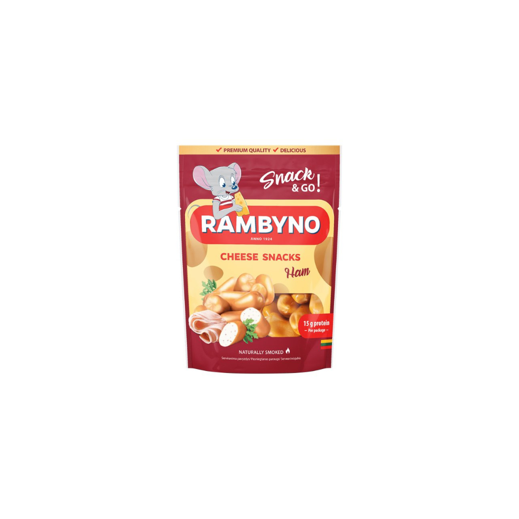 Przekaska serowa wędzona z Szynka “Rambyno” 75g