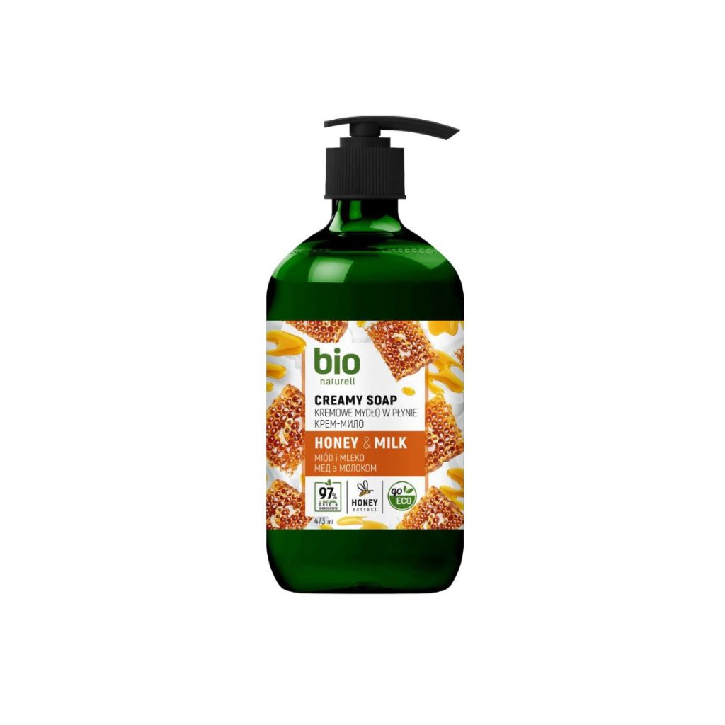 Mydło w płynie Miód i mleko “Bio Naturell” 473ml