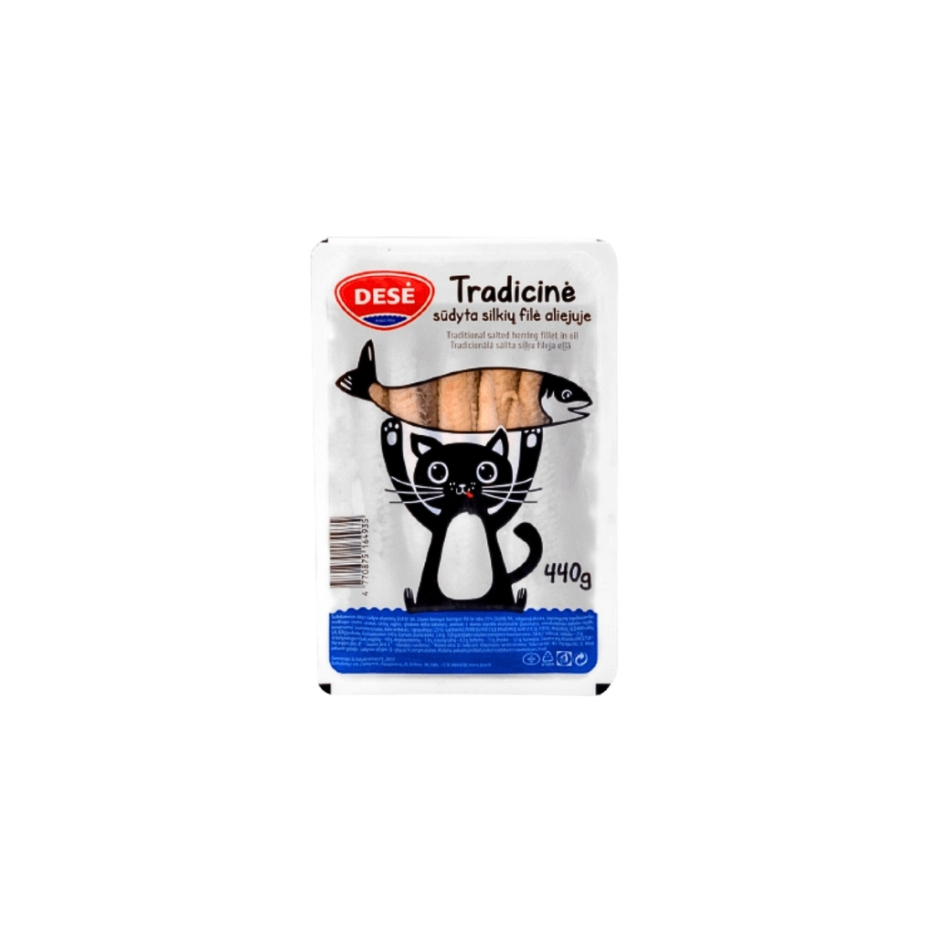 Śledż filet w oleju klasyczne “Dese” 440g