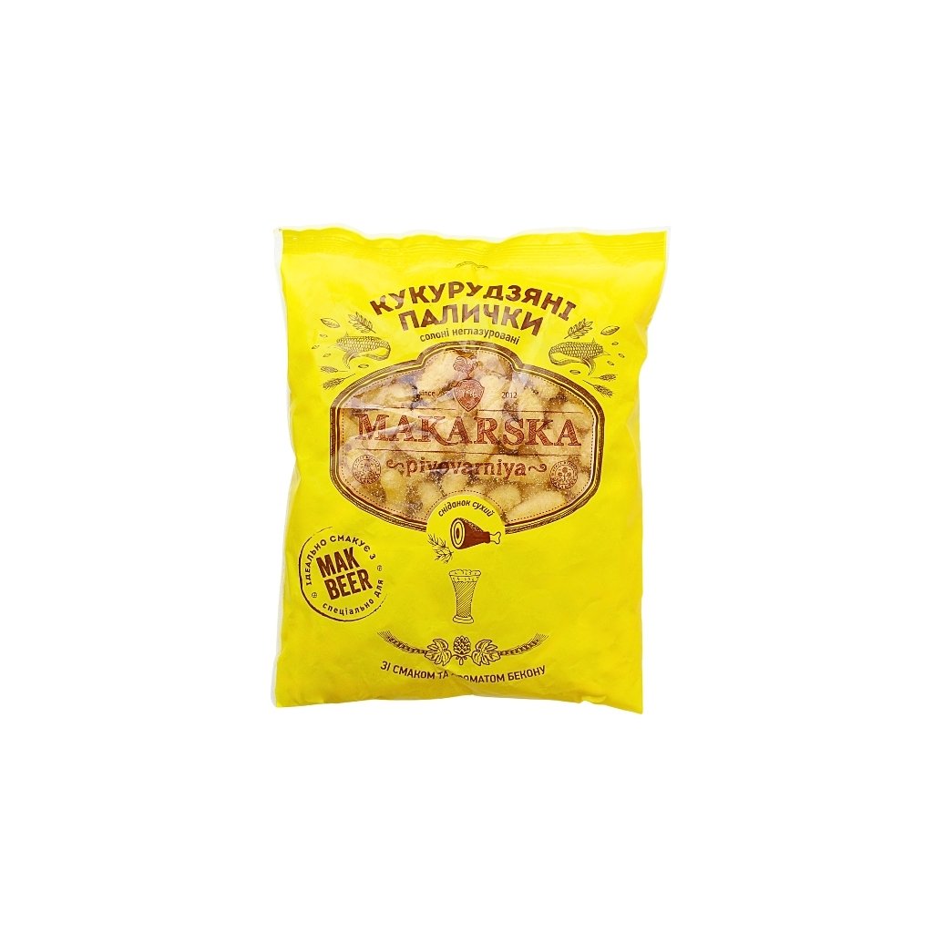Chrupki kukurydziane solone o smaku boczku “Mak-Dak” 40g