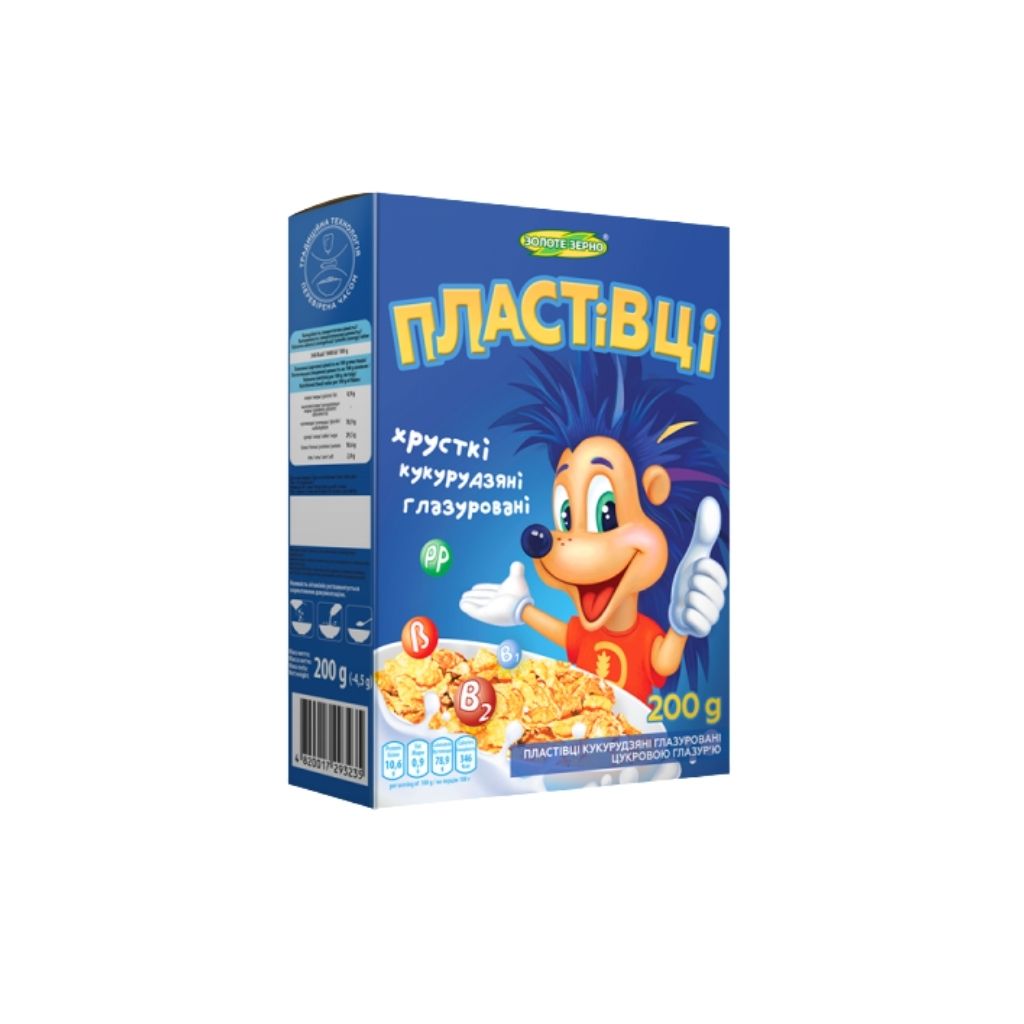 Płatki kukurydziane glazurowane polewą cukrową “Corn Flakes Złote Ziarno” 200g