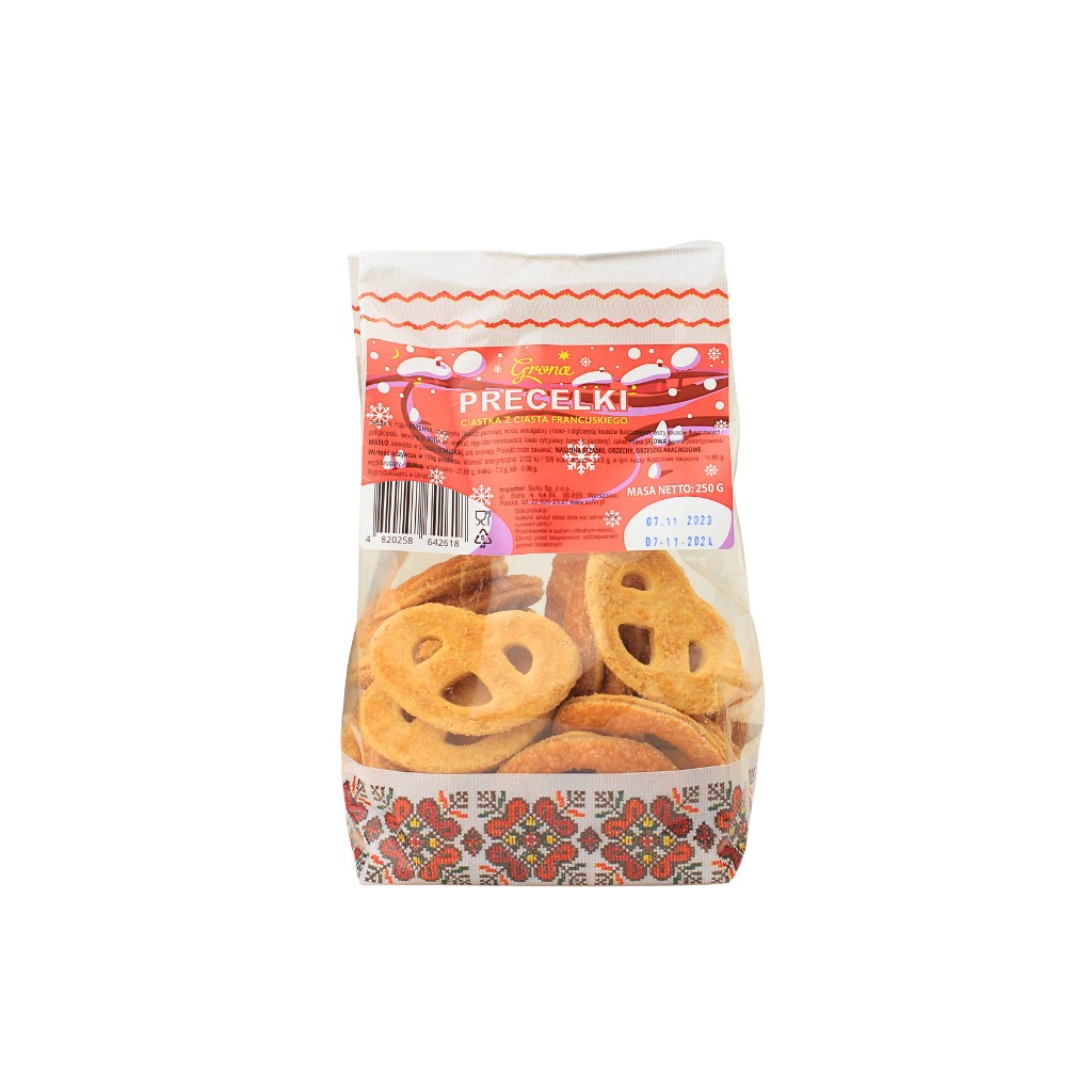 Ciasteczka Precelki “Grona” torba 250g