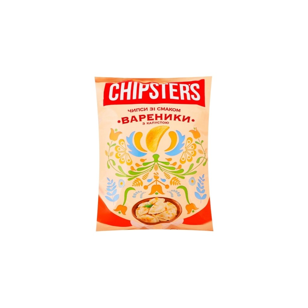 Chipsy ziemniaczane o smaku Pierożki z kapustą  “TM Chipster’s” 100g