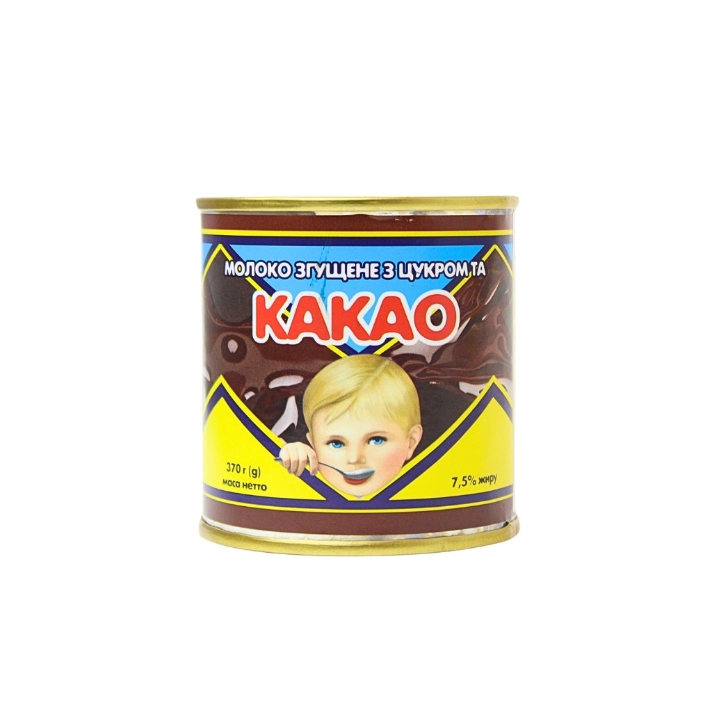 Mleko skondensowane z cukrem i kakao 7,5% “PMK” puszka 370g