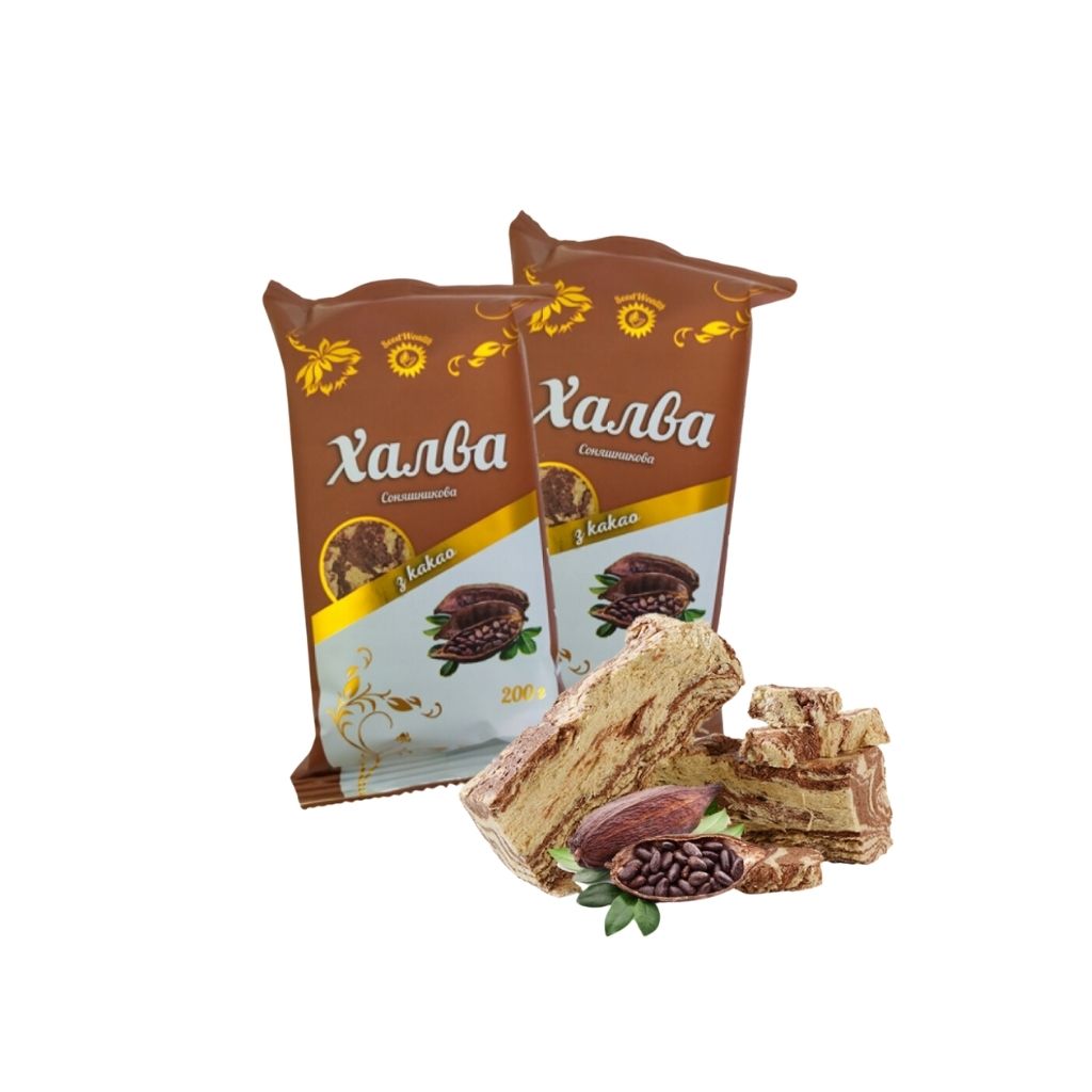 Chałwa słonecznikowa z kakao “Seedwealth” 200g