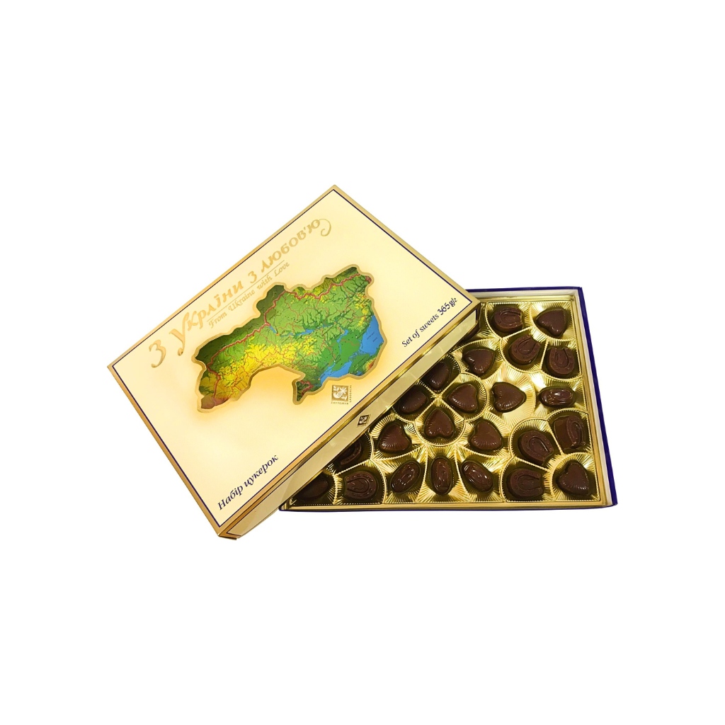Bombonierka z Ukrainy z miłością “Żytomierzskie łasości” 365g