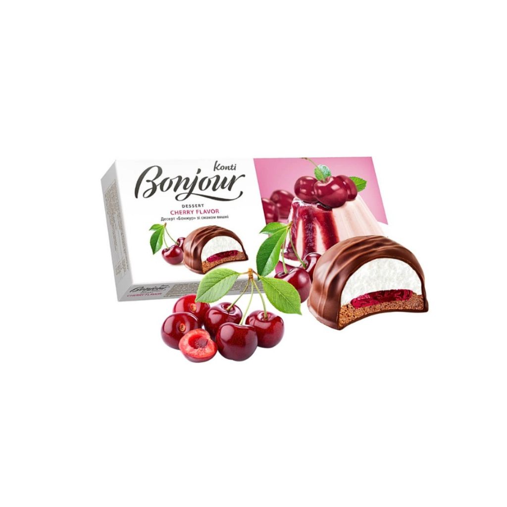 Bombonierka Souffle wiśnia “Bonjour” 232g