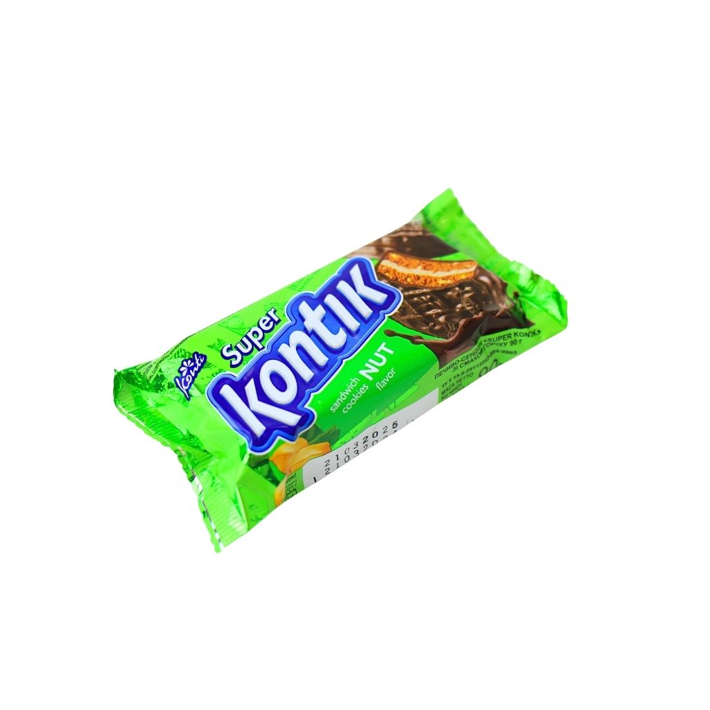 Ciastko-sandwich o smaku orzechowym “Super Kontik” 90g
