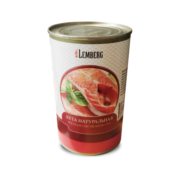 Konserwa łosoś keta w sosie własnym “Lemberg” 418g