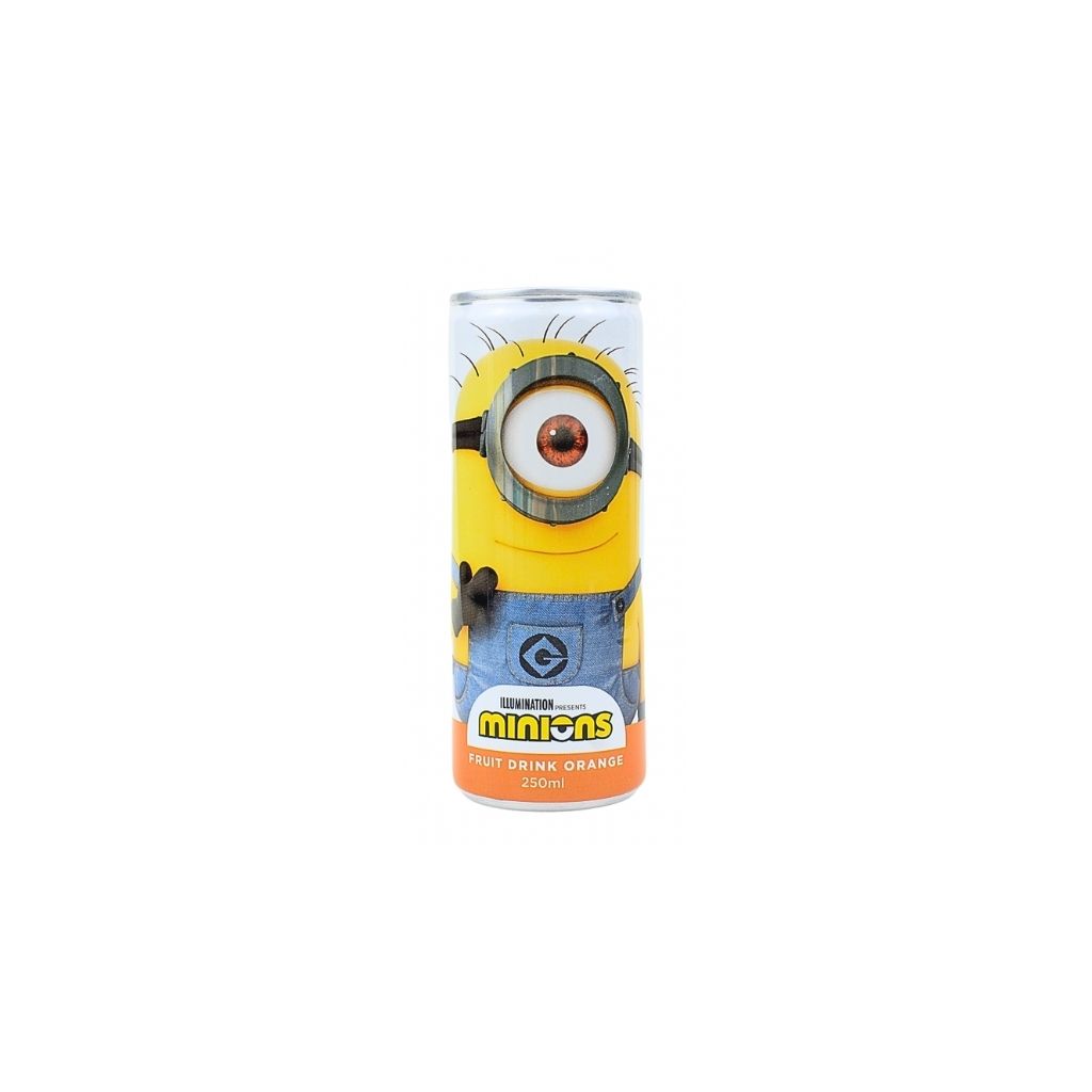 Napój gazowany o smaku pomaranczowym “Minions” puszka 250ml