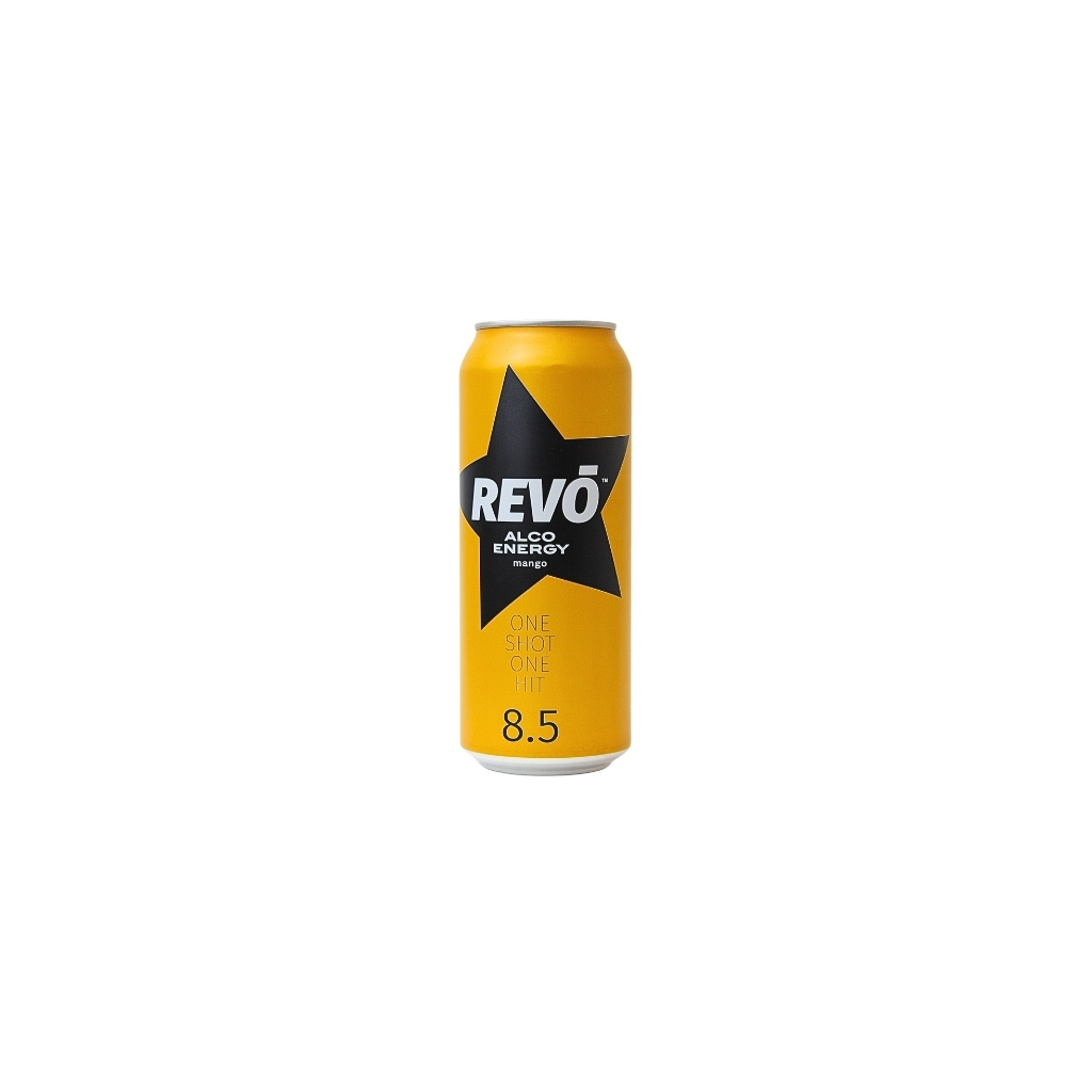 Napój energetyczny alkoholowy mango “Revo” 500ml