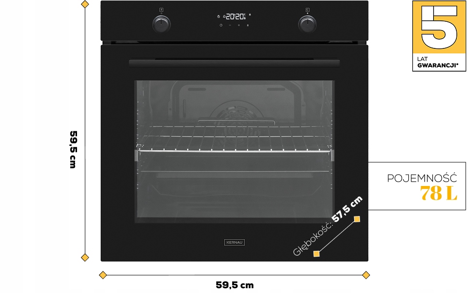 78 litrów – przestrzeń dla dużych dań