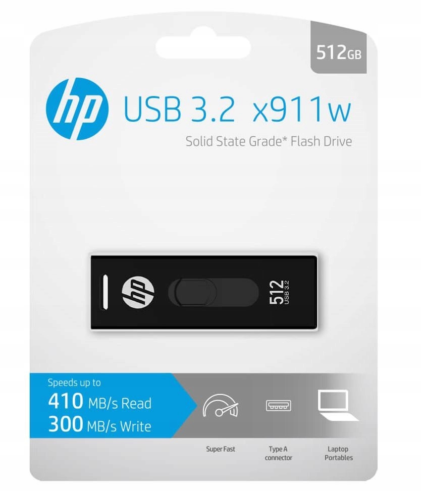 Pendrive HP 512GB – front