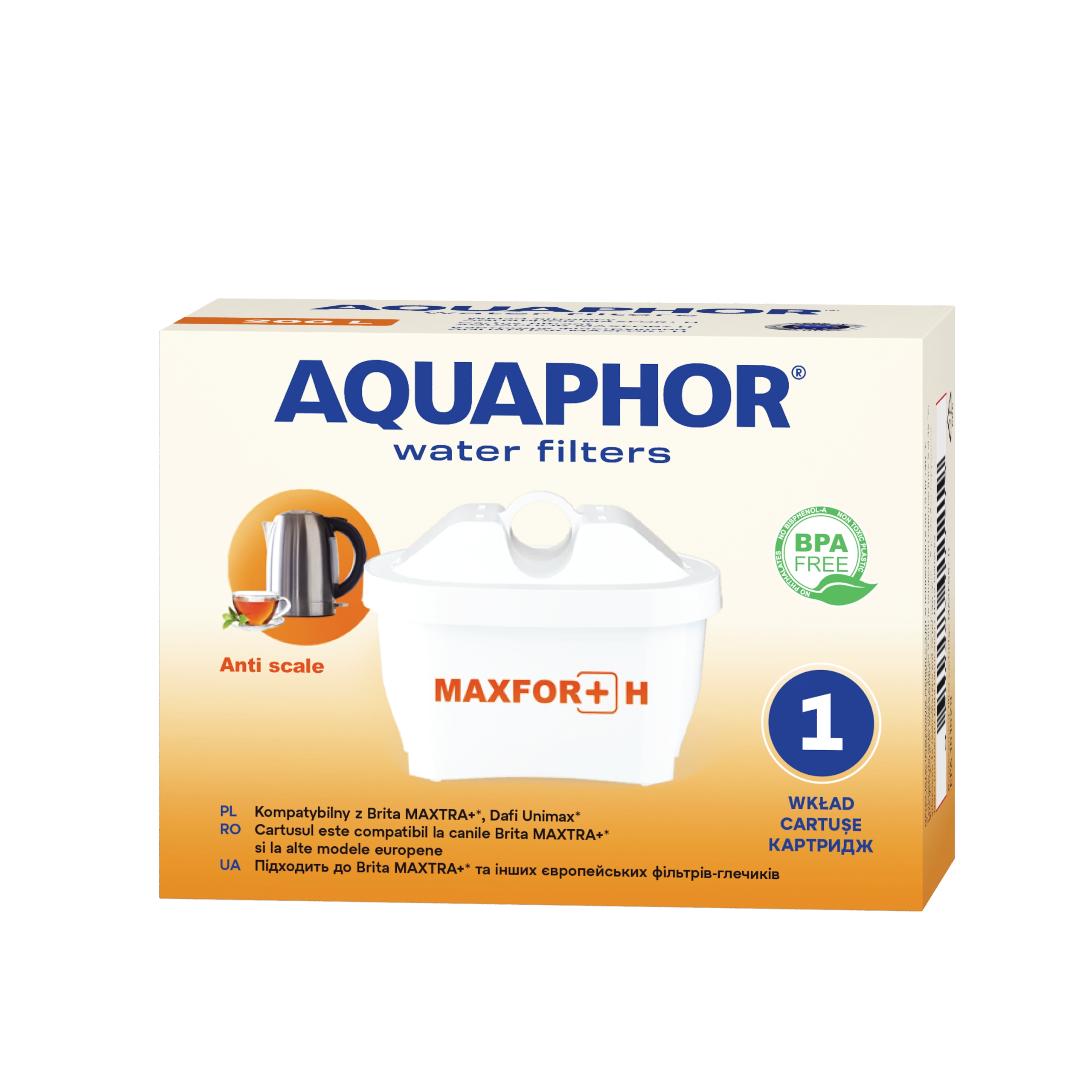 AQUAPHOR Maxfor+ H – usuwanie zanieczyszczeń