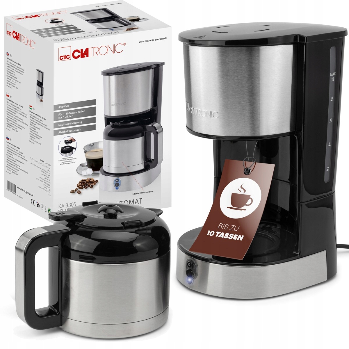 Clatronic KA 3805 – termos 1,2 l podwójne ścianki