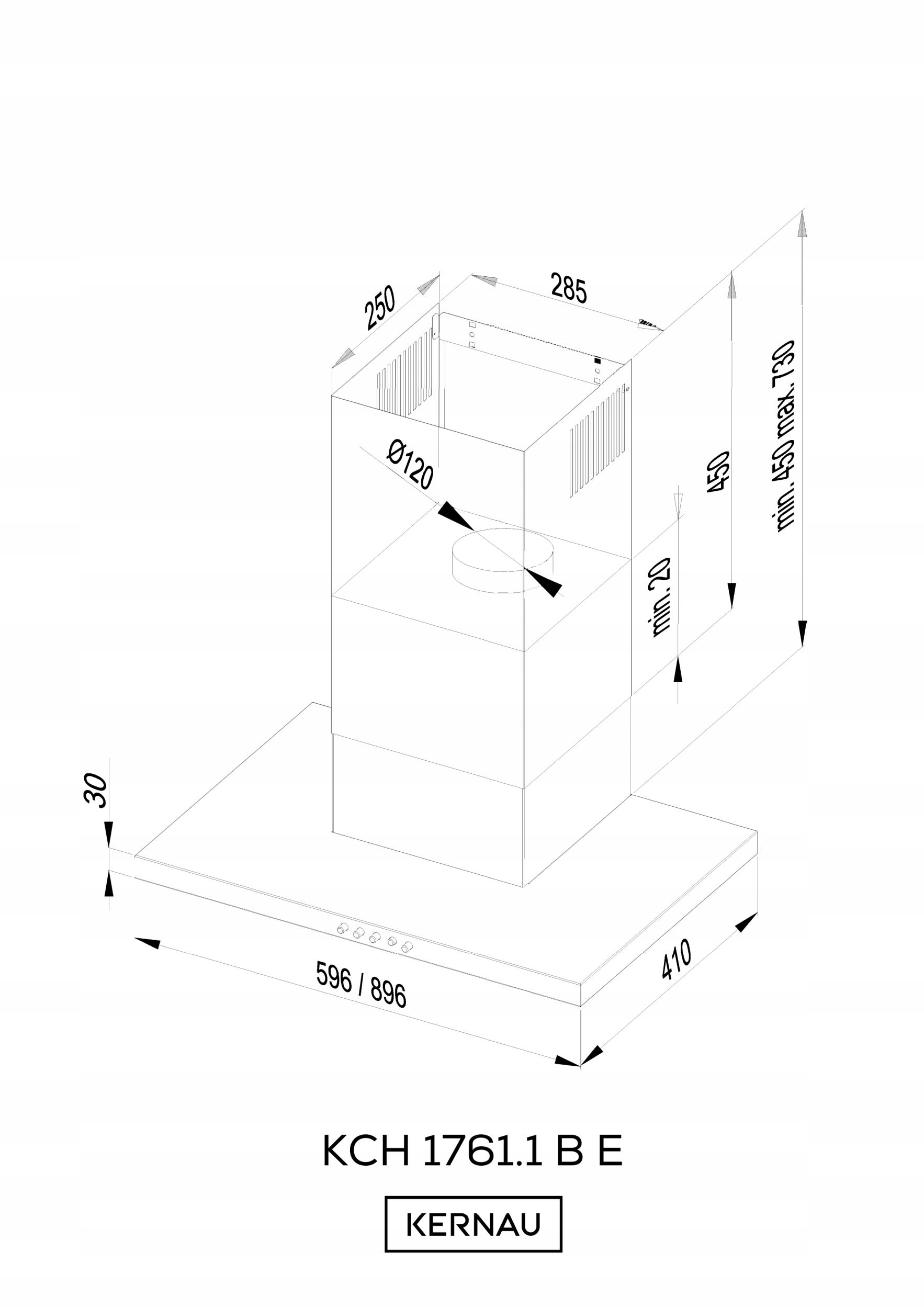 Schemat trybów pracy: wyciąg i pochłaniacz