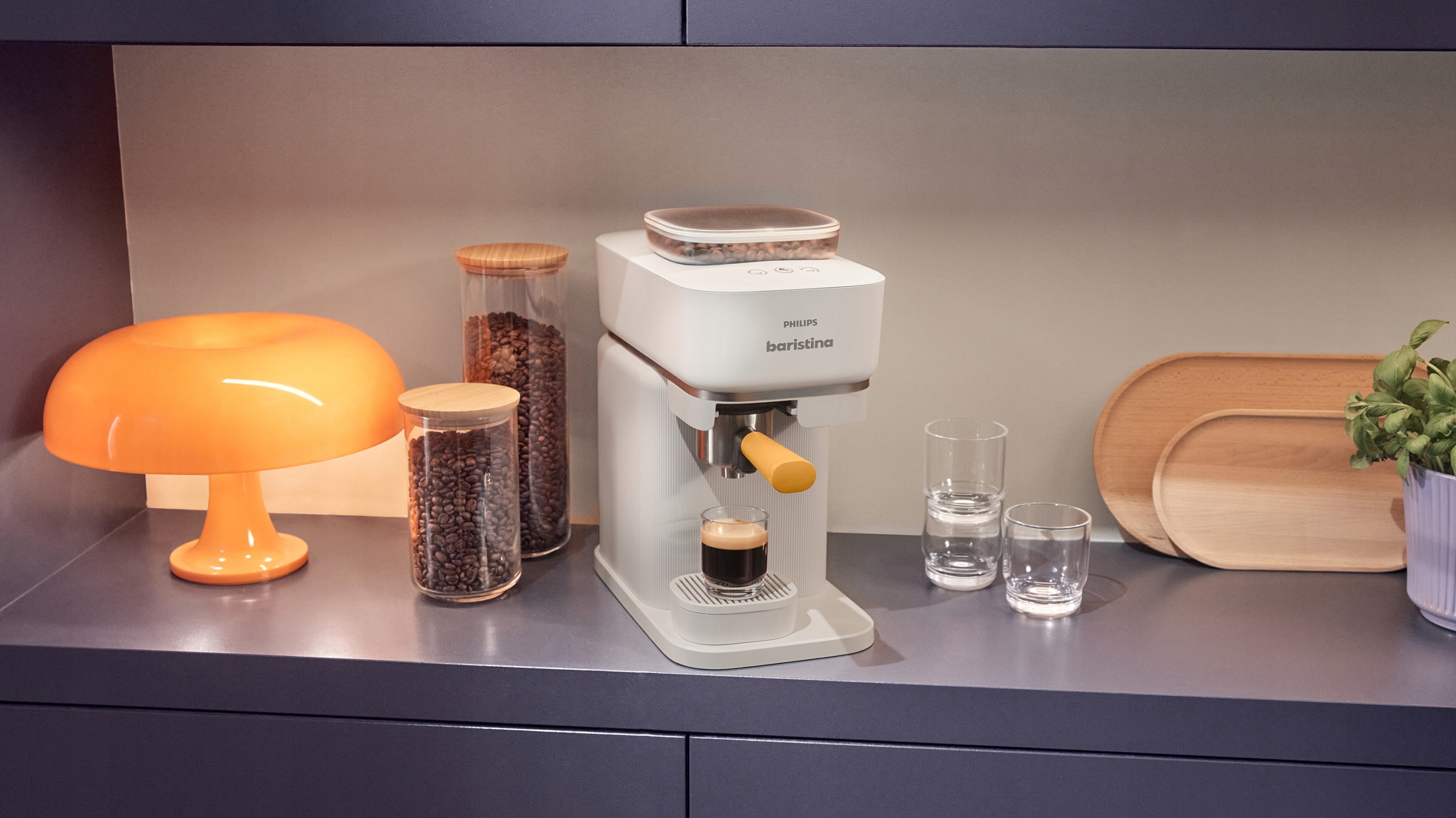 Philips Baristina BAR300/00 biały – kompaktowy design