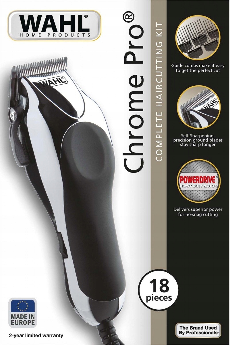 WAHL Chrome Pro – ostrze z bliska