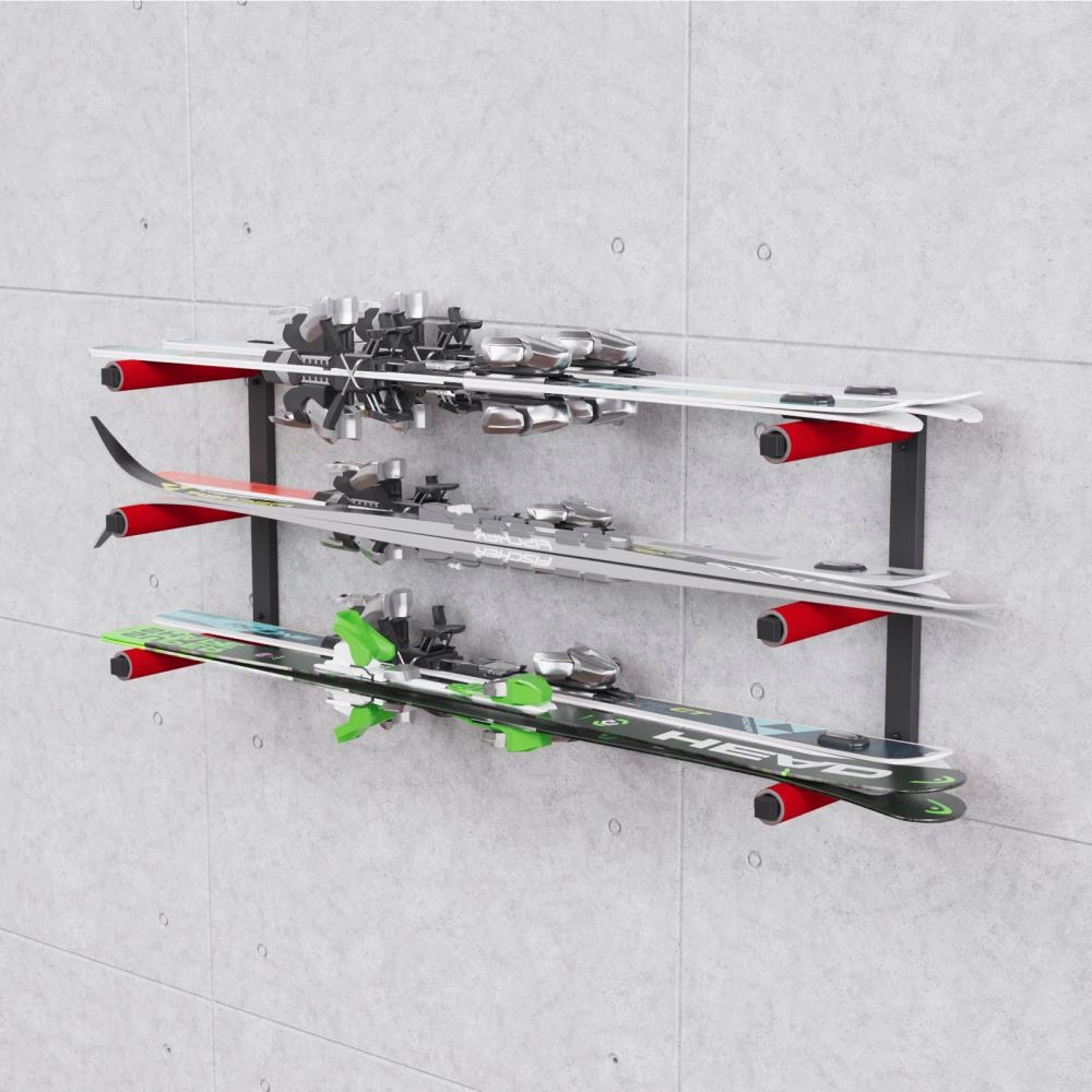 REGAŁ ŚCIENNY NA DREWNO NARTY DESKĘ SNOWBOARD