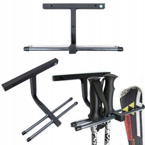 UCHWYT NA NARTY KIJE NORDIC WALKING ŚCIENNY METAL