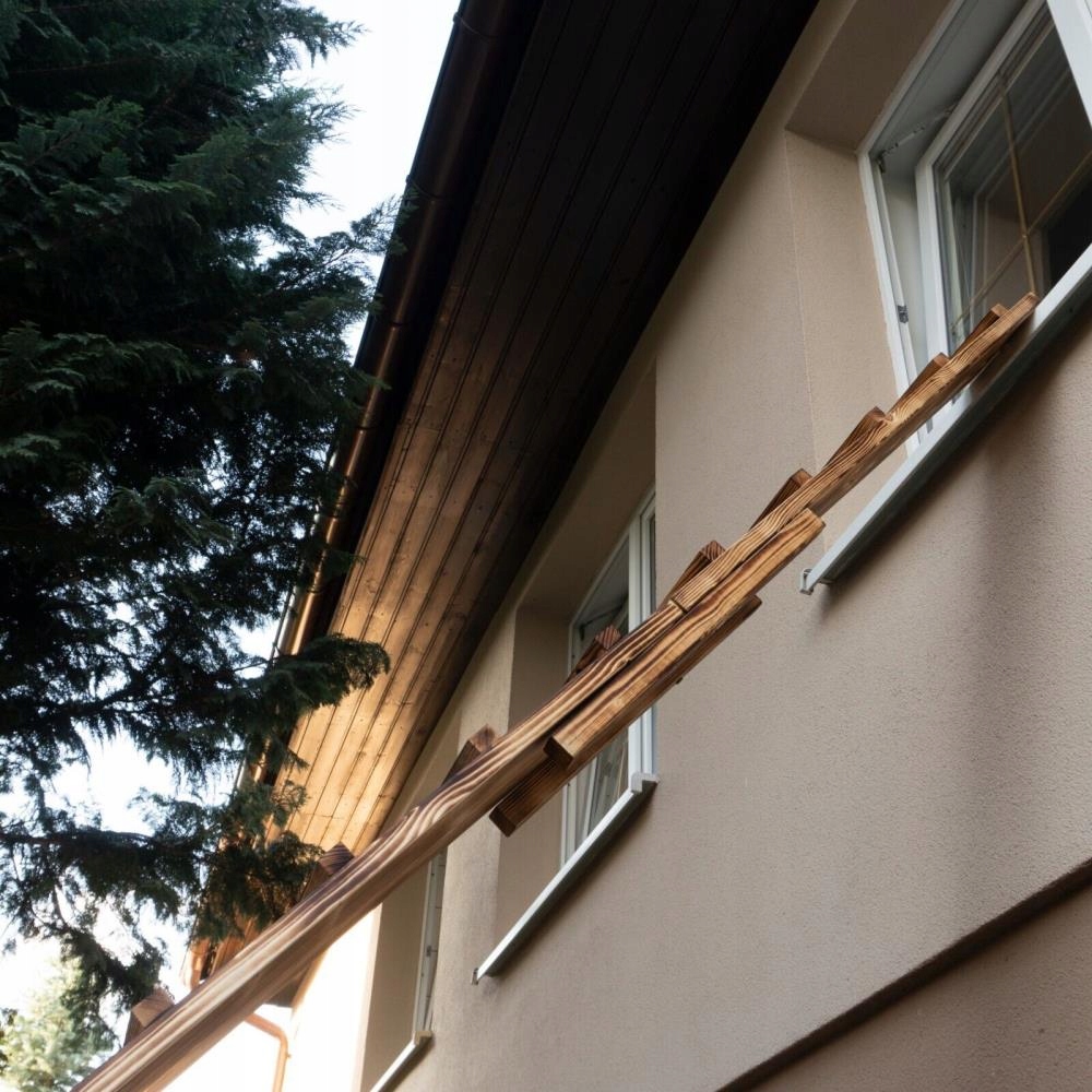 DRABINA SCHODY DLA KOTA WYCHODZĄCEGO DREWNO 6M